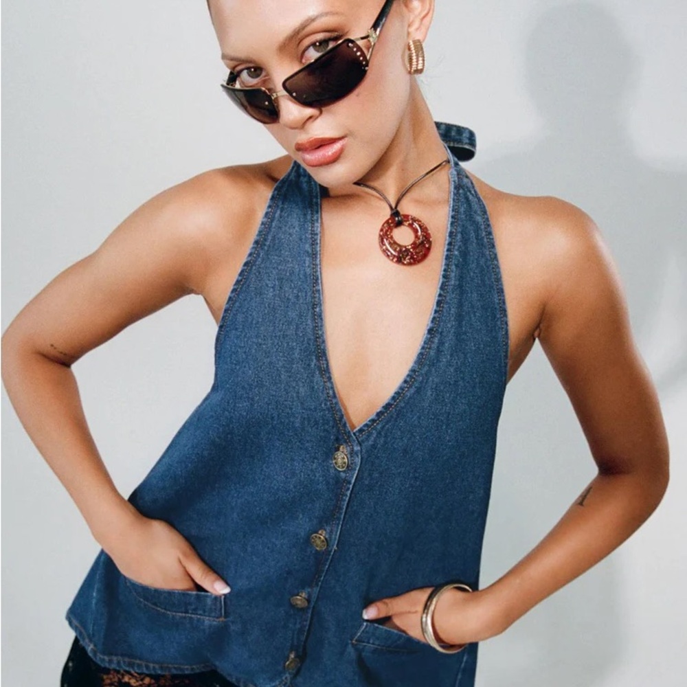 Lioness Hills Halter Denim
